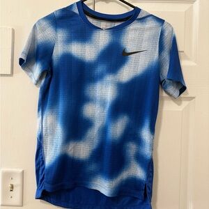 Nike Blue and White Dri-FIT Shirt